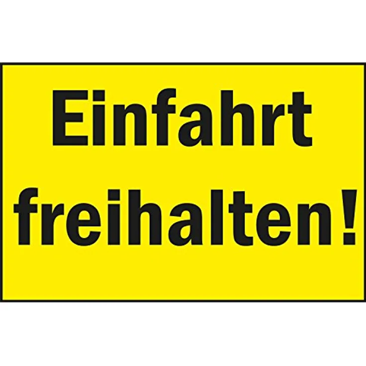 BENDER A3237KS W-Sch.25x15cm Einfahrt freihalten