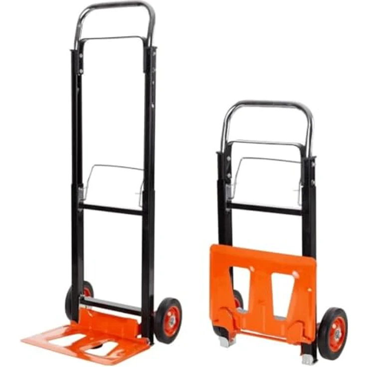 Black + Decker Klappbare Sackkarre, belastbar bis 90 kg, praktische Transporthilfe – Bild 4