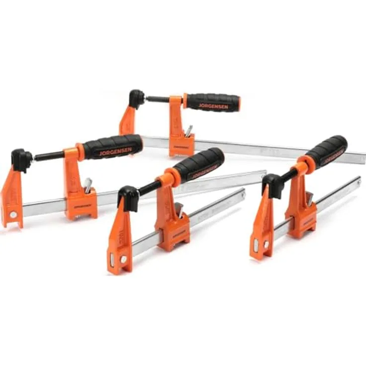 JORGENSEN 4er-Satz Mittelschwere Stahlklemmen (2-15 cm, 2-30 cm) 2391335 Spann-Weite (max.):30mm Pro