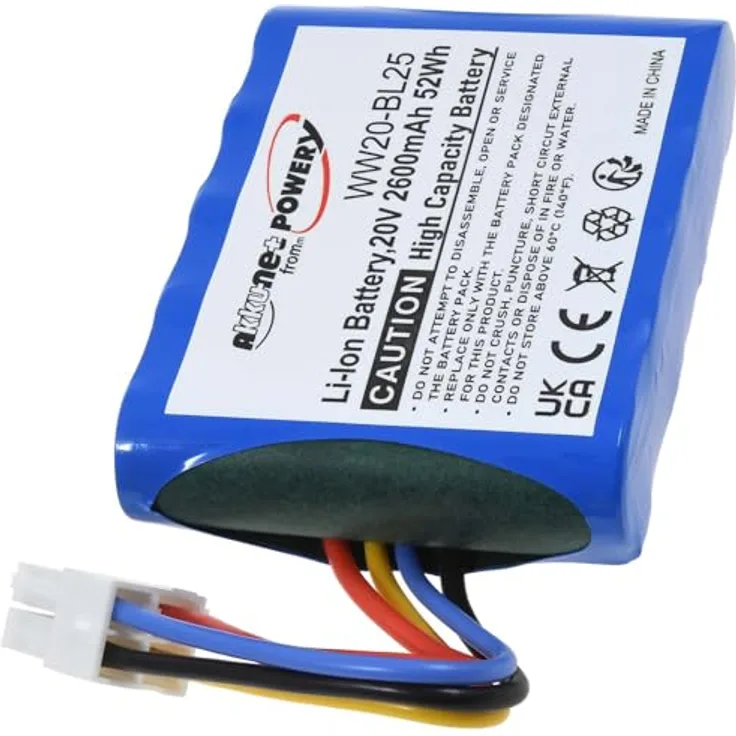 akku-net Akku kompatibel mit Worx Typ WA3230, 20V Li-Ion, 2500mAh, Schwarz, hohe Leistung und Sicherheit