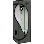 Zelsius Gewächshaus Grow Tent 40 x 40 x 160 cm grau/schwarz Pflanzenzucht Indoor, hochreflektierend, 95% Lichtreflektion