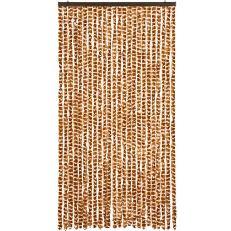 vidaXL Insektenschutz-Vorhang Ocker und Weiß 100x220 cm Chenille – Bild 8