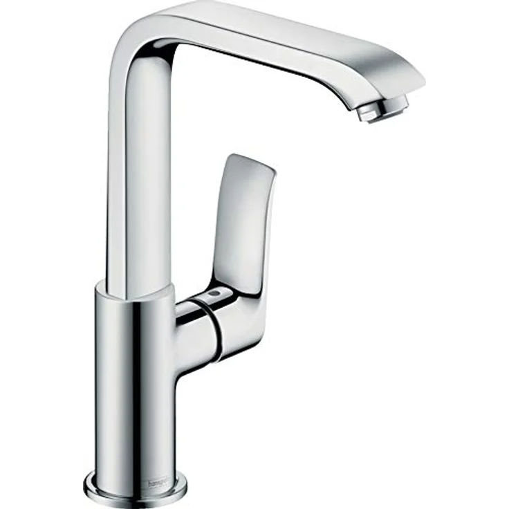 hansgrohe Metris 230, Spültischarmatur in Chrom mit schwenkbarem Auslauf, Temperaturbegrenzung und QuickClean – Bild 4