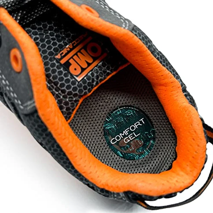 OMP MECCANICA PRO SPORT, Sicherheitsschuhe S1P aus Kevlar, ölresistent, leicht, orange, Größe 37 – Bild 6