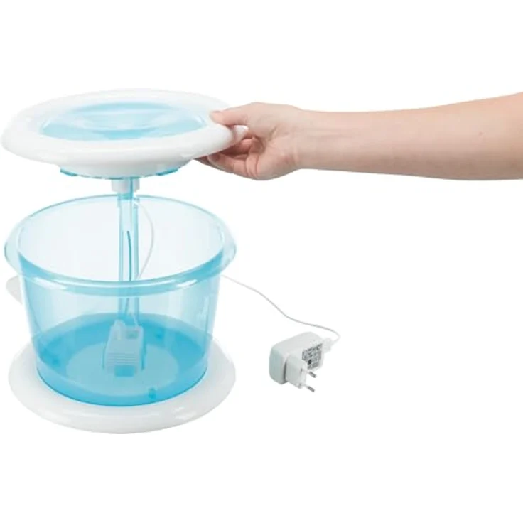Trixie Wasserautomat Bubble Stream 3 l, blau-weiß – Bild 4