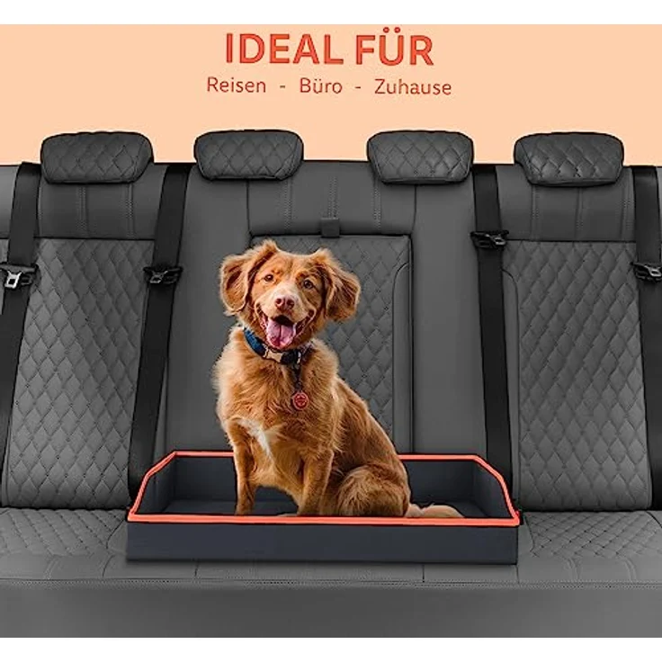 Bestlivings Faltbares Haustierbett für Kleine Hunde und Katzen - Orange - (60cm x 43cm) Reisebett - tragbares Hundebett mit stabilem Rahmen – Bild 5