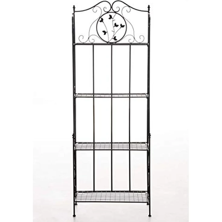 CLP Spalier Standregal Arona - Landhausstil, pulverbeschichtetes Eisen, 158 cm hoch – Bild 5
