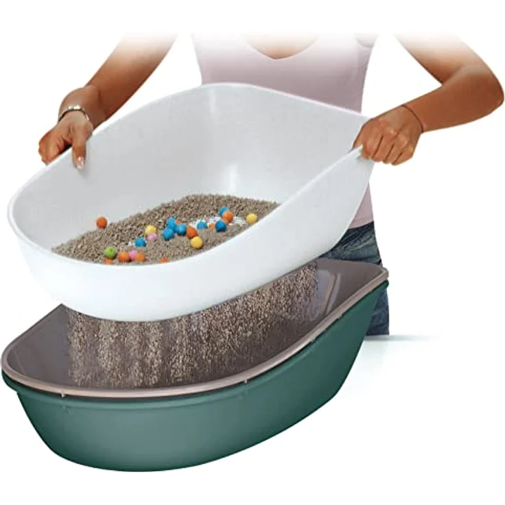 Furba Katzentoilette mit Reinigungssieb, 59x39x22cm – Bild 3