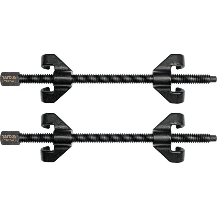 TOYA Spannzwinge 2 x Federspanner YT-2546, (2er-Set), Sechskant, maximale Abstand der Klauen 290 mm, nutzbare Gewindelänge 180 mm, 1/2 Zoll / 21 mm Sechskant, 2 Kg, TOYA – Bild 1