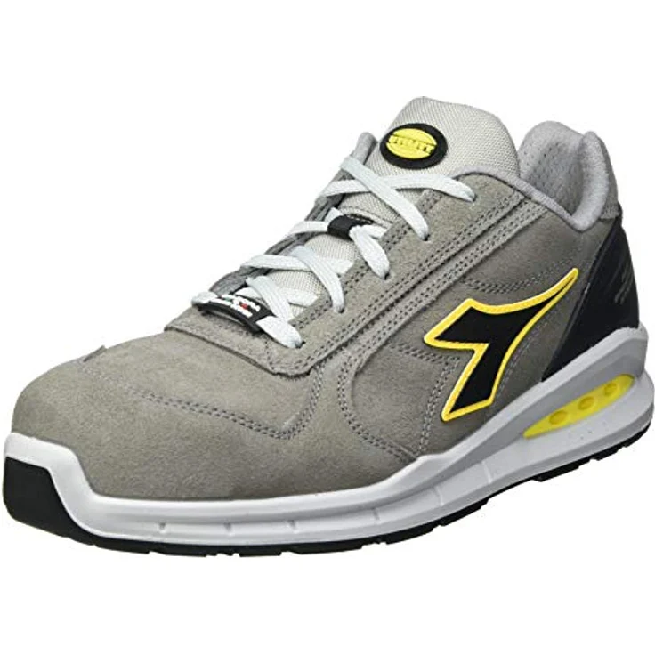 Diadora Utility Arbeitsschuh Run Net Airbox Low S3 SRC, rutschfest, atmungsaktiv, grau – Bild 1