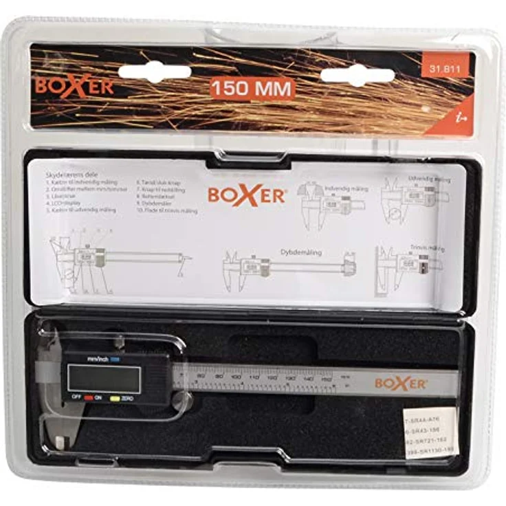 Boxer Digitaler Messschieber, 150 mm, Edelstahl – Bild 3