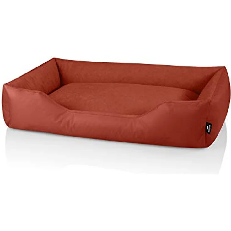 BedDog Hundebett ZARA, XXXL Hundekissen mit abziehbarem waschbaren Bezug, für große Hunde, Cordura/Microfaser-Velours, braun – Bild 2
