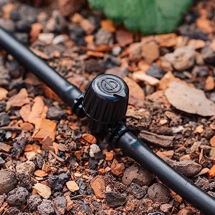 Geka Drip Rohrverbinder-Set Ø 6 mm, 32-teiliges Zubehörset für individuelle Bewässerungsinstallationen mit geraden Verbindern, L-Stücken, T-Stücken und Absperrventilen – Bild 4