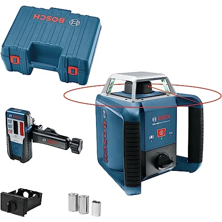 Bosch Professional Rotationslaser GRL 400 H (Ein-Knopf-Bedienfeld, max. Arbeitsbereich: 400 m, in Handwerkerkoffer) – Bild 2