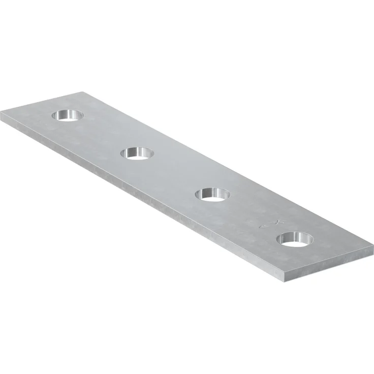 Fischer Holzverbinder FFF, Flachverbinder mit 4 Löchern, galvanisch verzinkt, 25 Stück