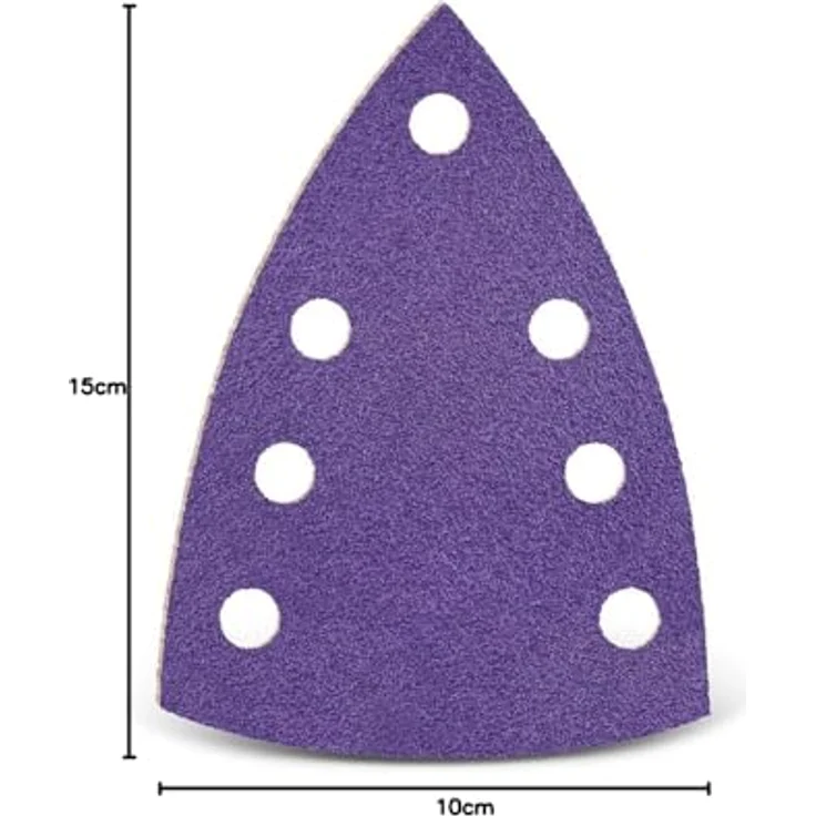 MENZER Titanium HD Klett-Schleifblätter, 150 x 100 mm, 7-Loch, Keramik-Mix, sehr fein, 50 Stk. – Bild 6