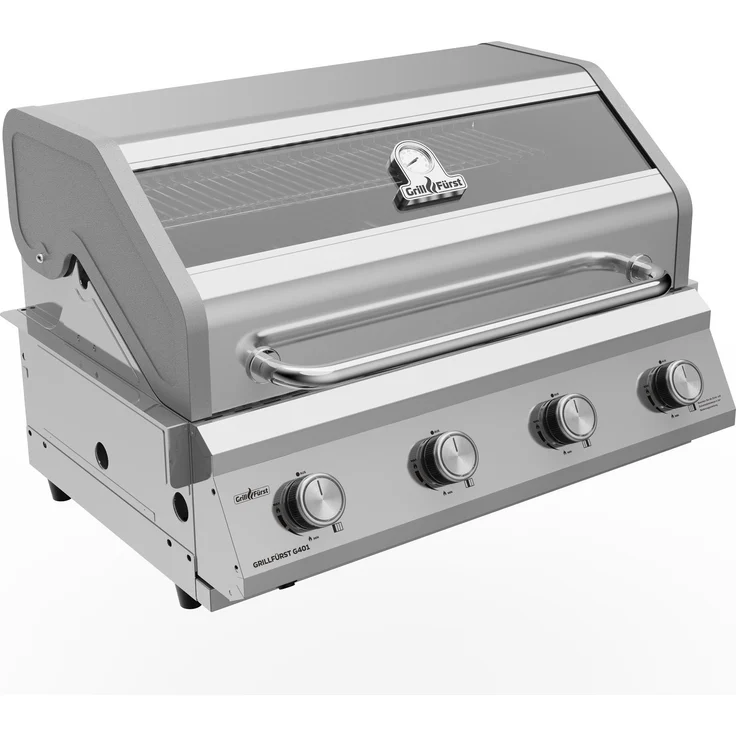 Grillfürst Gasgrill Grillfürst G401G 4-Brenner Einbaugrill mit Gusseisen Rosten – Bild 2