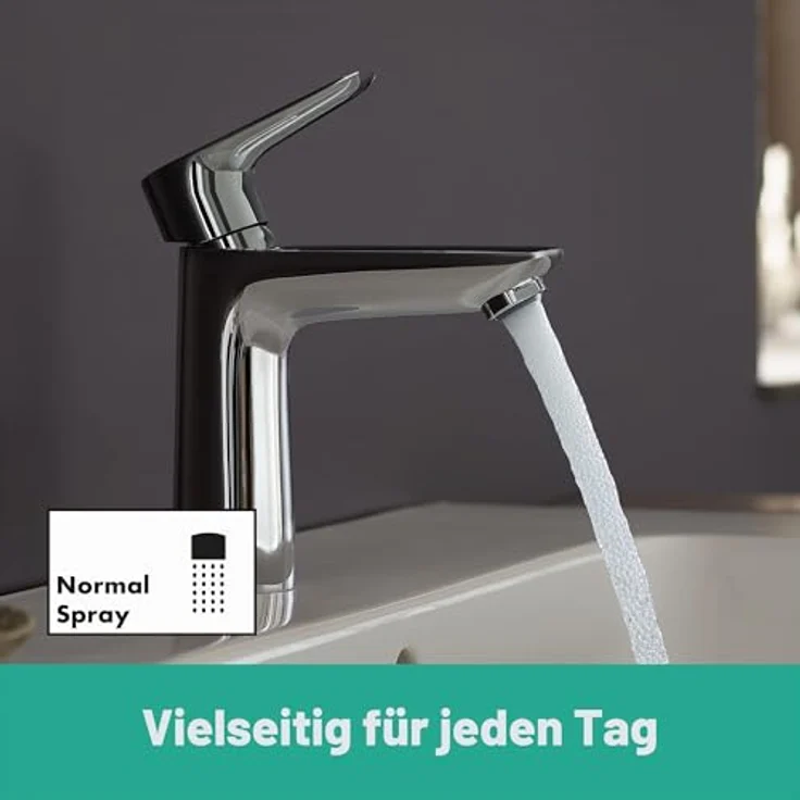 hansgrohe Talis E 110 Spültischarmatur, Normalstrahl mit AirPower, EcoSmart, QuickClean, Höhe 162 mm, Chrom – Bild 3