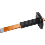 Dönges Karosseriemeißel mit Handschutz, 240 x 26 x 7 mm (Blechtrennmeißel Blechtrennmeissel Karosseriemeissel Elektrikerschlitzmeißel Schlitzmeißel) DIN: 7255, Chrom-Vanadium-Stahl