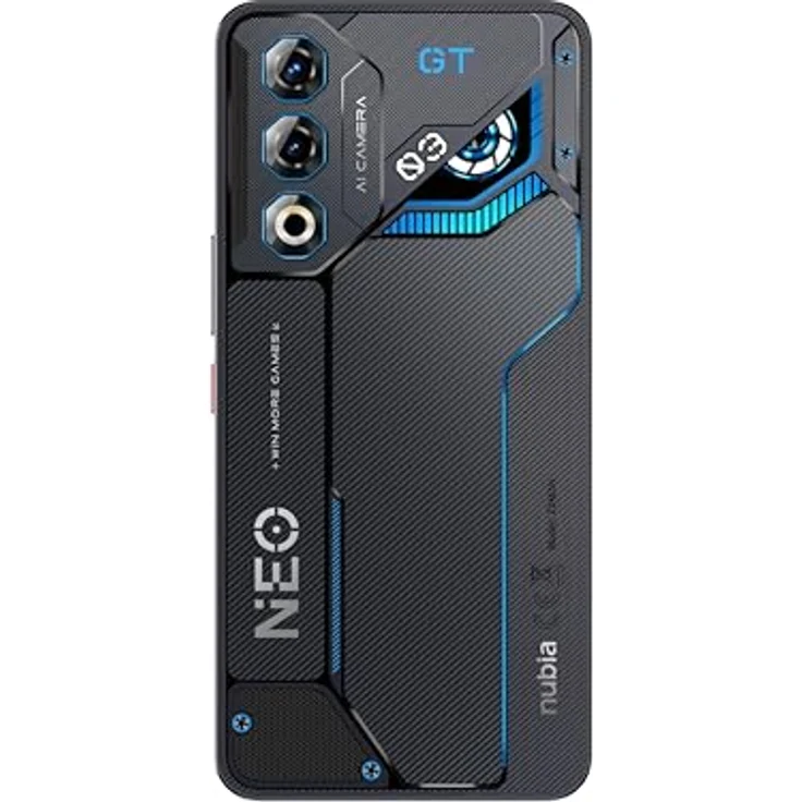 ZTE Nubia Neo 3 GT 5G Gaming Smartphone, 12GB RAM, 256GB Speicher, 6,8" 120Hz OLED Display, 5000mAh Akku, grau – Bild 2