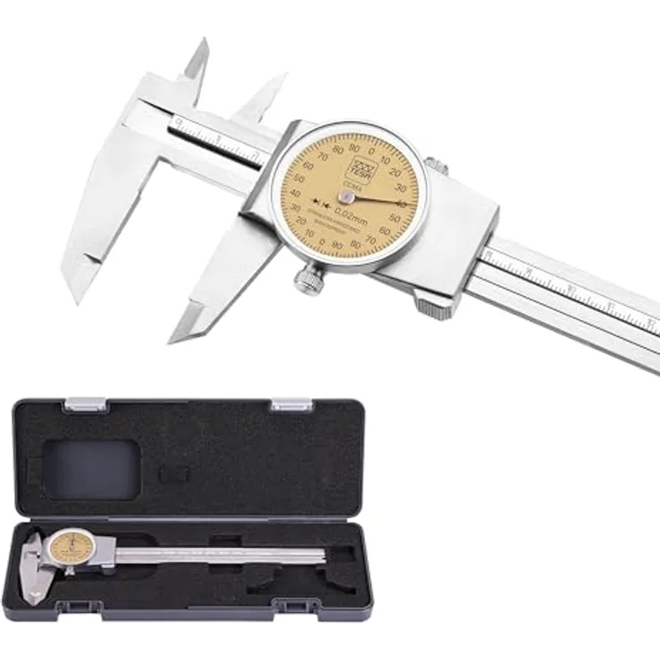 Tesa Messschieber mit Rundskale 150 mm Abl. 0,02 mm ei (510008)