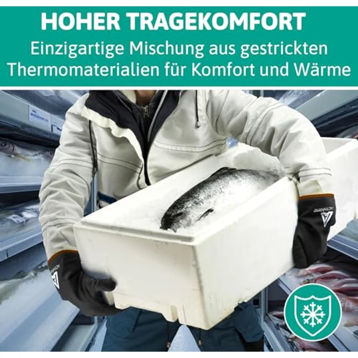 Ansell Activ ARMR 97631070, Arbeitshandschuh Größe 7, kältebeständig mit PVC-Beschichtung, 1 Paar – Bild 5