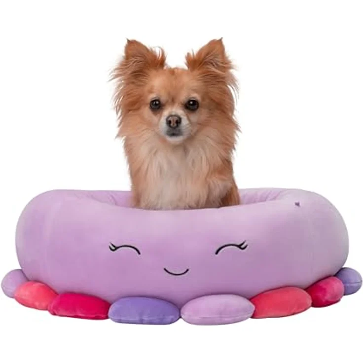 Squishmallows JPT0086 - Beula der Oktopus Tierbett 50 cm, offizielles Jazwares Plüsch, superweiches Haustierbett - Preisvergleich – Bild 5
