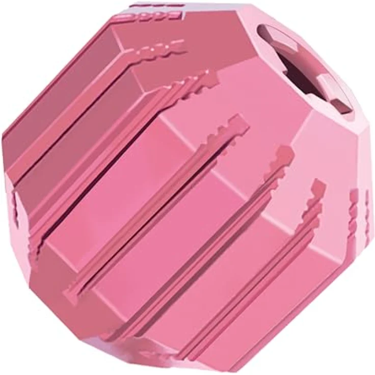 KONG Puppy Activity Ball, Kauspielzeug aus Naturkautschuk für mittelgroße, zahnende Welpen, weich & strapazierfähig, fördert gesundes Kauen, spülmaschinenfest – Bild 3
