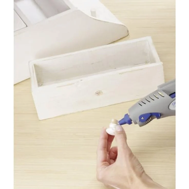 Dremel 910 Heißklebepistole, 100-240V, Klebepistole Set mit 3 Klebestifte zum Dekorieren und Basteln – Bild 4