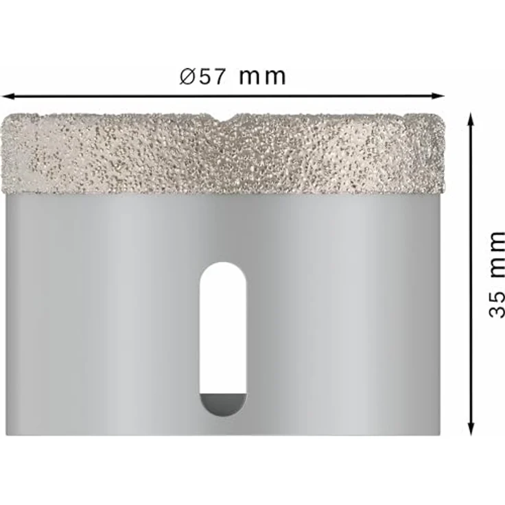 BOSCH Pro Core Cutter dry, Diamanttrockenbohrer Ø 57 mm, X-Lock für harte Fliesen und Stein – Bild 3