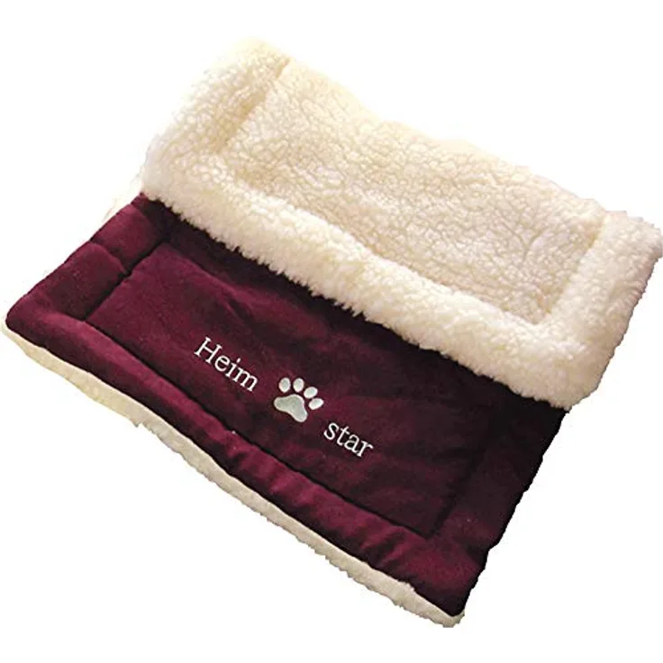 Heim 24000 Microfaser-Heimtierdecke "Heim-Star", gefüttert mit Fell, Größe XS - 58 x 41 cm, mit Pfotendruck