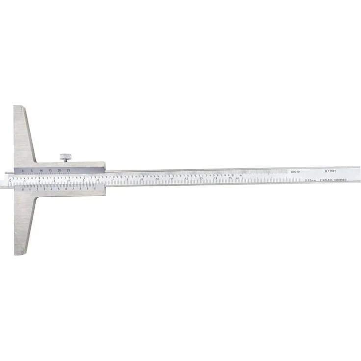 Dasqua 3001-1903-A Tiefenmessschieber, Messlehre für Tiefenmessungen bis 200 mm