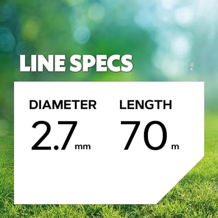 Oregon Mähfaden Nylonfaden NYLIUM STARLINE , Sternform (5 Kanten) erlaubt saubere, schnelle und professionelle Schnitte, hohe Widerstandsfähigkeit gegen Bruch an der Öse , 2.7 mm x 70 m – Bild 3