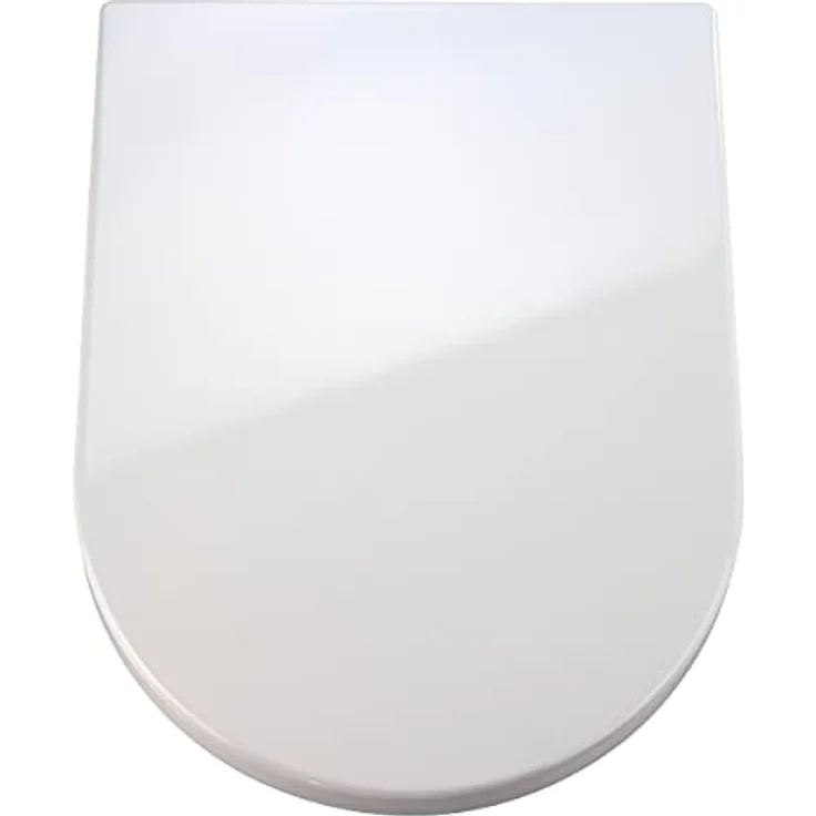 Wenko Premium WC-Sitz Palma, mit Absenkautomatik, antibakterieller Microsafe-Beschichtung, Weiß – Bild 1