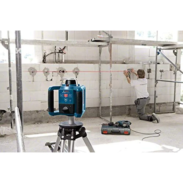 Bosch Professional GRL 300 HV, 300 m Arbeitsbereich mit Empfänger, Fernbedienung, Transportkoffer, Empfänger, Wandhalter – Bild 12