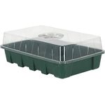 Esschert Design Garten Basics Zimmer-Gewächshaus L Grün 29,8 cm - Kunststoff mit verstellbaren Belüftungslöchern