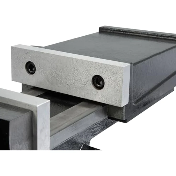EBERTH Maschinenschraubstock drehbar und kippbar aus Stahlguss, Max. Spannbreite 125mm, Backenbreite 160mm, 0°- 90° kippbar, 360° drehbar, für Bohrmaschine, 160mm, Stahlfarben – Bild 3
