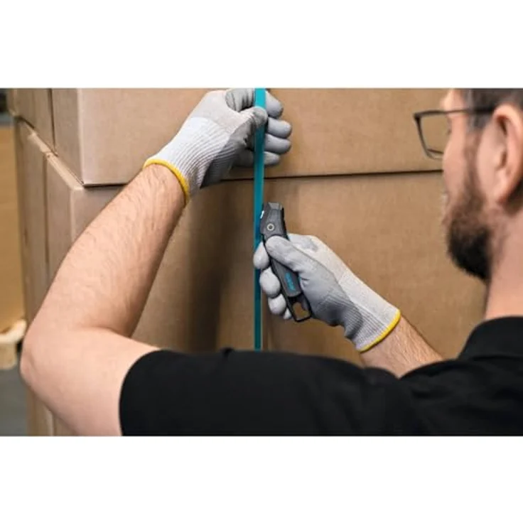 Martor SECUMAX 350 Sicherheitsmesser, ergonomisches Cuttermesser mit Soft-Grip, verdeckter Klinge und robustem Klingenkopf – Bild 11
