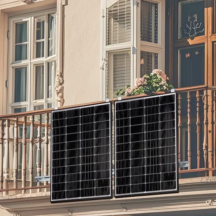 Yard Force Balkonkraftwerk LX SP170D, Komplett-Set mit WLAN-Modul und zwei witterungsbeständigen Solarmodulen – Bild 2