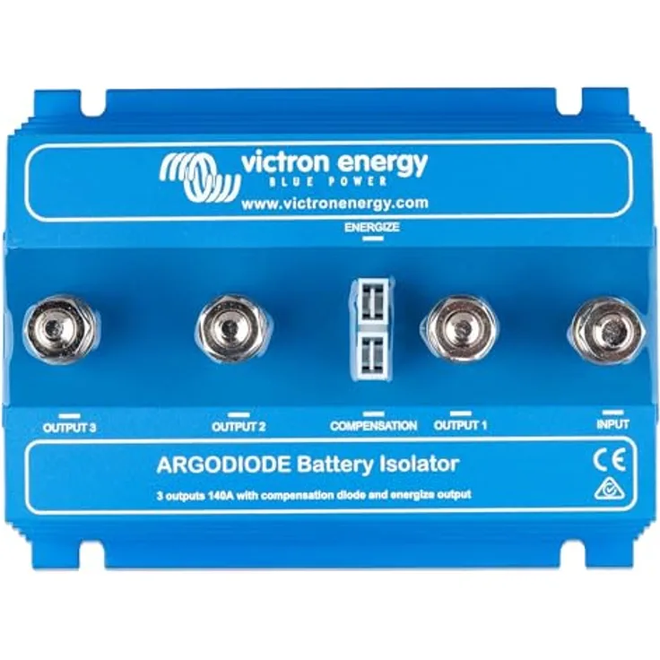 Victron Energy Argo 140-3AC ARG140201020R Batterietrenner, hochwertige Batterietrenndioden mit niedrigem Spannungsverlust