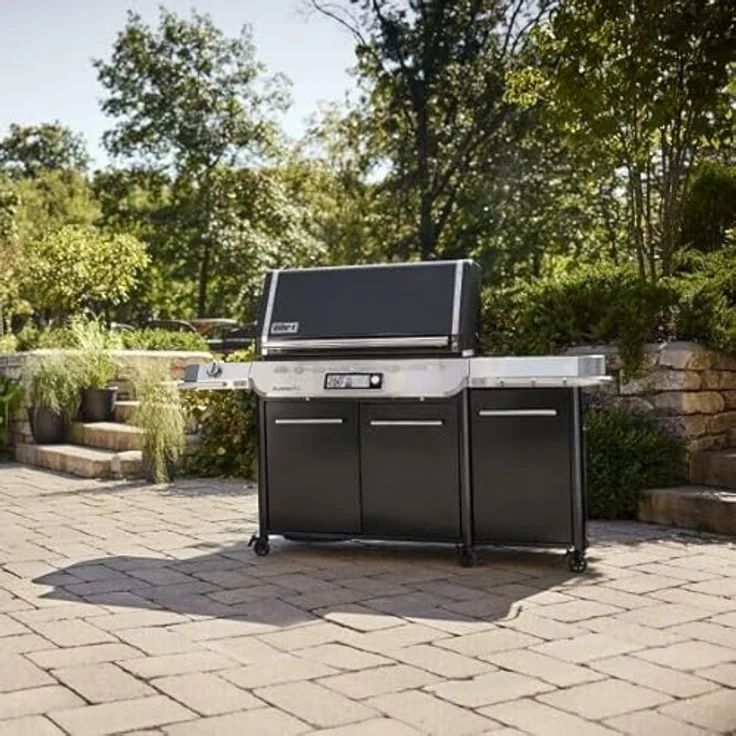 Weber Summit FS38X E, Smart Gasgrill mit 5 Brennern, Touchscreen und Smartphone-Steuerung, schwarz – Bild 2
