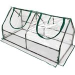 Grindi - Gewächshaus Foliengewächshaus mit PVC Folie und Fernster - Transparent, 120X60X60cm - Winterfest Tomatenhaus für Optimales Pflanzenwachstum - Erica III