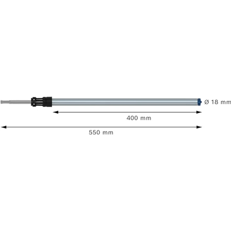 Bosch 1x EXPERT SDS Clean plus-8X Hammerbohrer für chemische Verankerungen (Ø 18,00 mm, Staubreduzierung, Professional Zubehör Bohrhammer) – Bild 3