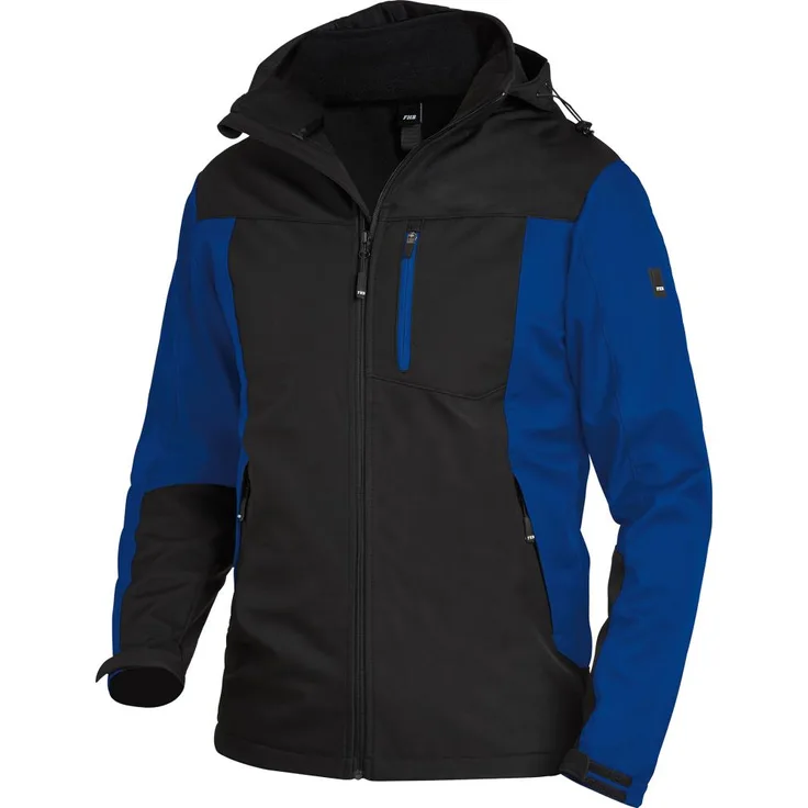FHB JANNIK Softshelljacke royalblau-schwarz Gr. M