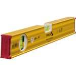 STABILA Wasserwaage Type 80 AS, 40 cm, verstärktes Alu-Profil, 1 Horizontal-Libelle, 1 Vertikal-Libelle, integrierte Rutsch-Stopper, Made in Germany