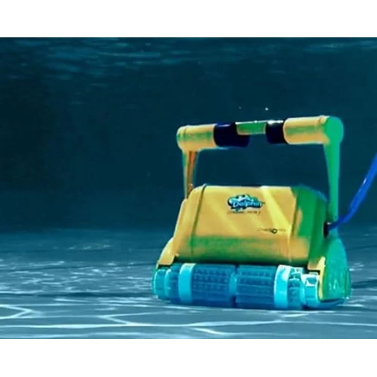 Dolphin Pro X2 Wonderbrush Poolroboter für große Bäder, Fernbedienung und Caddy inklusive – Bild 2