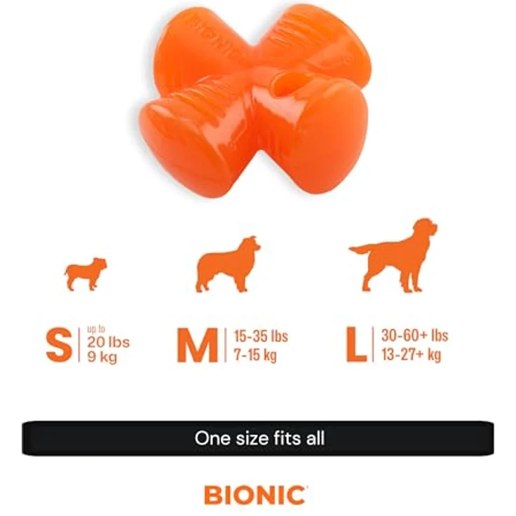 Bionic Stuffer, extrem widerstandsfähiges Hundespielzeug, 12.5 cm, schwimmfähig und spülmaschinengeeignet – Bild 2