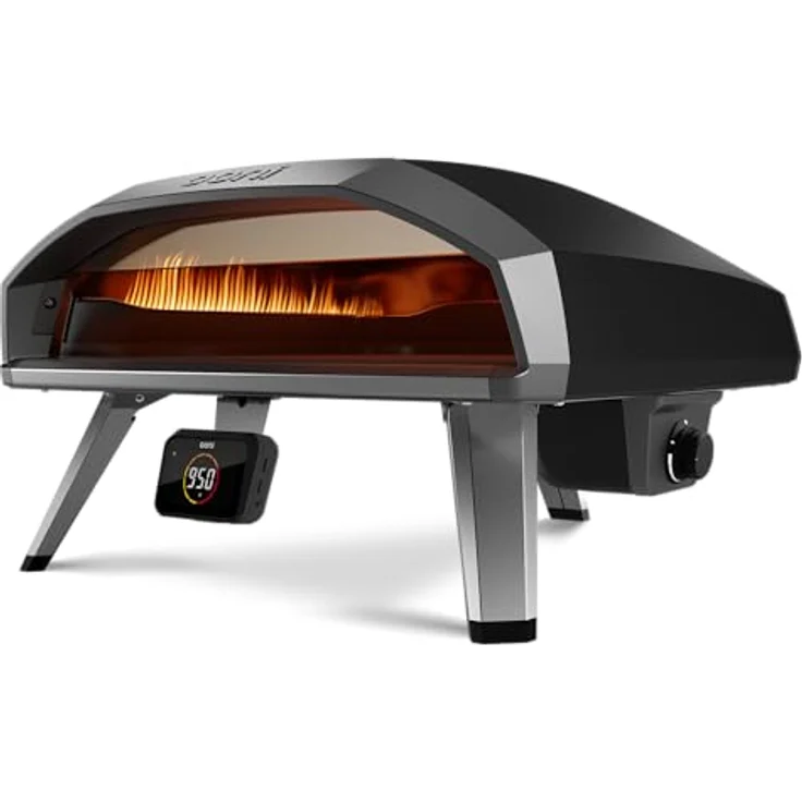 Ooni Koda 2 Pro, Gas Pizzaofen mit Bluetooth-fähigem Ooni Connect™ Digital Temperature-Hub, 500 °C Hitze, Glasvisier, großzügige Kochfläche – Bild 1