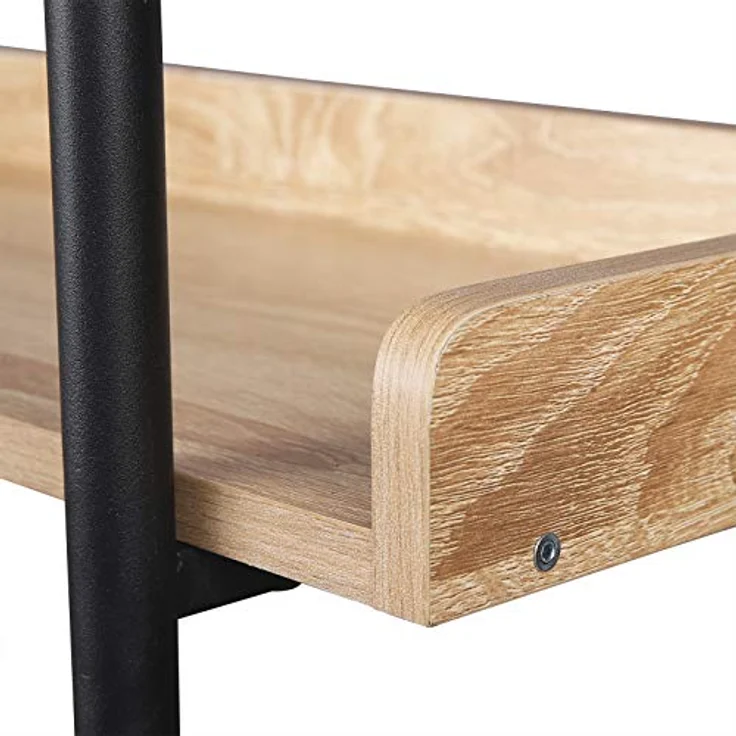 Standregal mit 5 Ablagen 91x25,5x173cm Eiche Hell – Bild 9