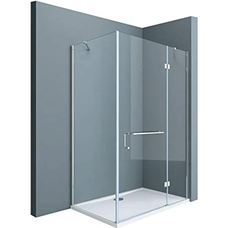 Sogood Eck-Duschkabine Eckdusche Rav04K 70x90x190cm Glasdusche ESG-Sicherheitsglas Klarglas inkl. Easy-Clean-Beschichtung